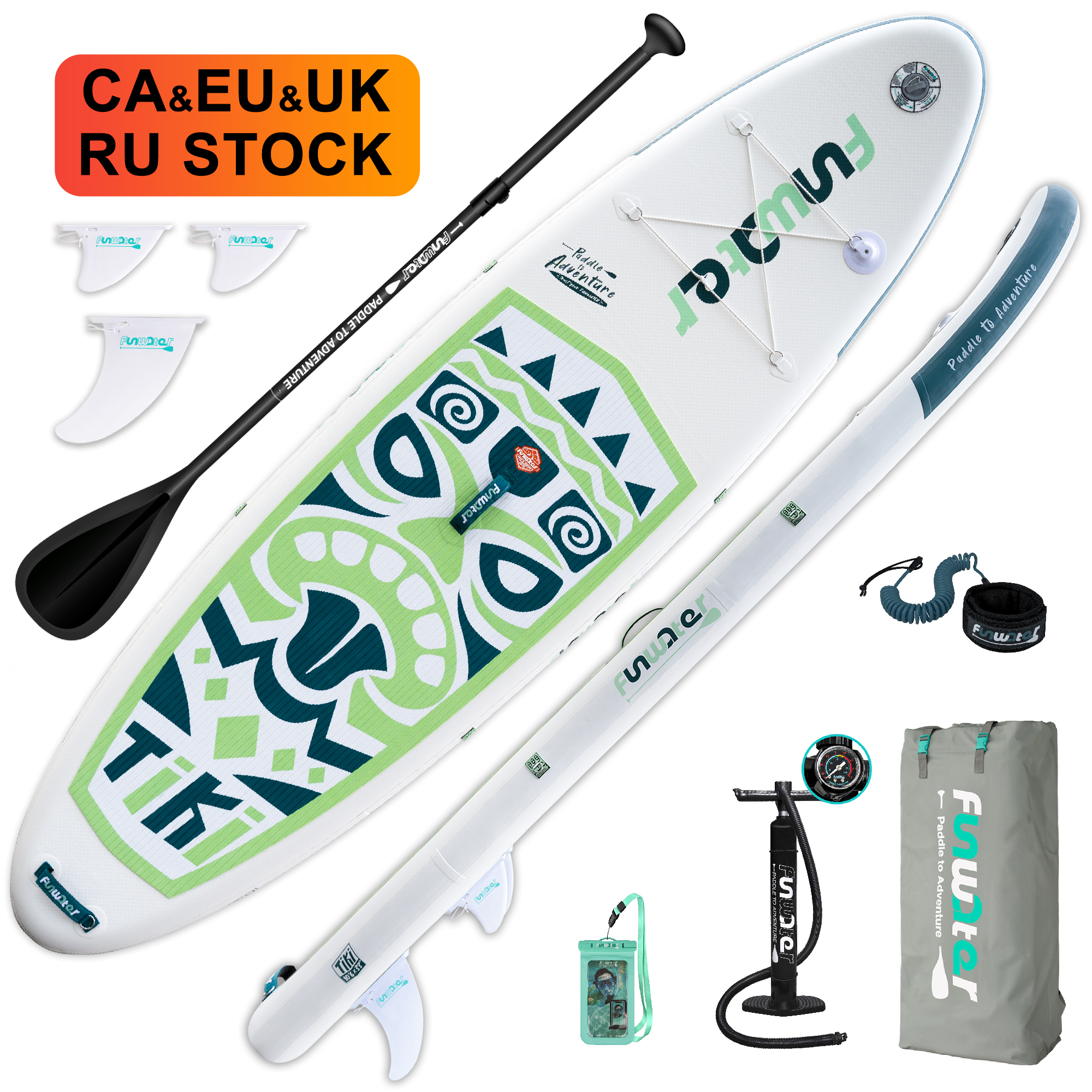 FUNWATER Dropshipping OEM Inflate sup Board Paddle-board Surf Accessories Surfboard Fin Wakesurf Board Surfingboard