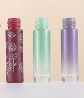 Flacon pulvérisateur de luxe 10 ml en verre dégradé coloré avec bouchon à vis, atomiseur de parfum, échantillons testeurs