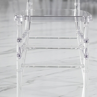Chaise transparente en acrylique cristal, siège de banquet en résine transparente pour hôtel, mariage, salle à manger, événement