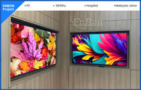 Panneau mural vidéo LED ultra-fin fixe d'intérieur, étanche IP65, couleur pleine, SMD HD P2-P10, taille personnalisée 8K 4K, avec garantie de 3 ans