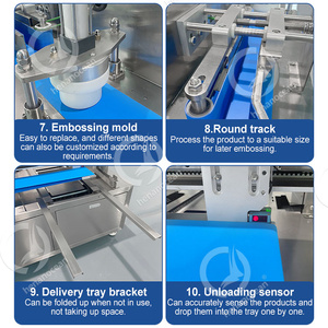 เครื่องทำสายการผลิตฟาลาเฟล<span class=keywords><strong>ขนม</strong></span>อบคุกกี้<span class=keywords><strong>ขนม</strong></span>ไหว้พระจันทร์ขนมแบบสองสีขนาดเล็กสำหรับมหาสมุทร - Product Image 5