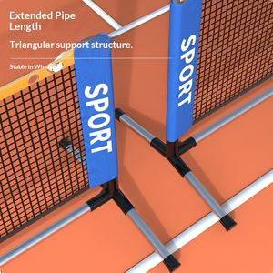 Nouvelle structure de filet de pickleball portable en acier inoxydable Newchance, pliable, pour usage domestique, mobile, réglable, entraînement, 2300g - Product Image 3