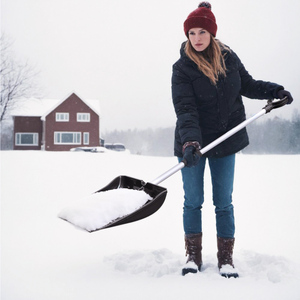Pelle à neige en aluminium à long manche Outils de déneigement pour l'extérieur Pelle à neige pour voiture - Product Image 6