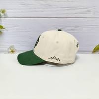 Casquette de baseball structurée personnalisée en 6 pièces, couleur personnalisée et logo brodé, visière incurvée, en coton, unisexe, pour le sport
