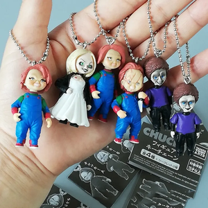 Horror <span class=keywords><strong>Chucky</strong></span> Doll Juego de niños Llavero Anime Doll <span class=keywords><strong>Good</strong></span> Guys 3D Scary Llavero Colgante Decoración de Halloween <span class=keywords><strong>Chucky</strong></span> Llavero - Product Image 1