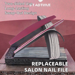 Lima de uñas desechable al por mayor con núcleo de plástico, papel de lija autoadhesivo de doble cara, reemplazable para salón de manicura - Product Image 2