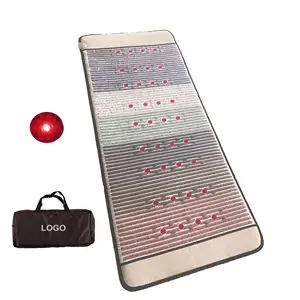 Premium Crystal Pemf Magnetic Therapy Mat Electric Heating Bio Amethyst Stone Mattress Heating infrared Pad