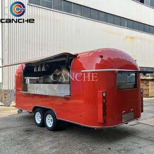 Carrito de Desayunos Móvil, Carrito de Helados, Camioneta de Comida de Acero Inoxidable, Carrito Multifuncional para Venta de Snacks - Product Image 3