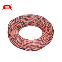 RVS PVC PE isolation téléphone cavalier fil 2*0.5mm 2x0.75mm câble d'éclairage pas cher prix torsadé une paire 2 noyaux cuivre Flexible