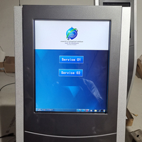 Système de gestion de file d'attente avec écran tactile, distributeur de tickets et machine d'appel sans fil pour hôpital et banque