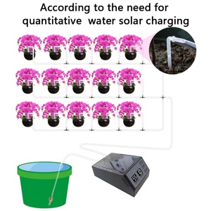 ZHITIAN TJH-01 Automatic Smart Solar Plastic Drip Irrigation Kit Black Indoor Plant Self Watering <b>Timer</b> - Product Image 2