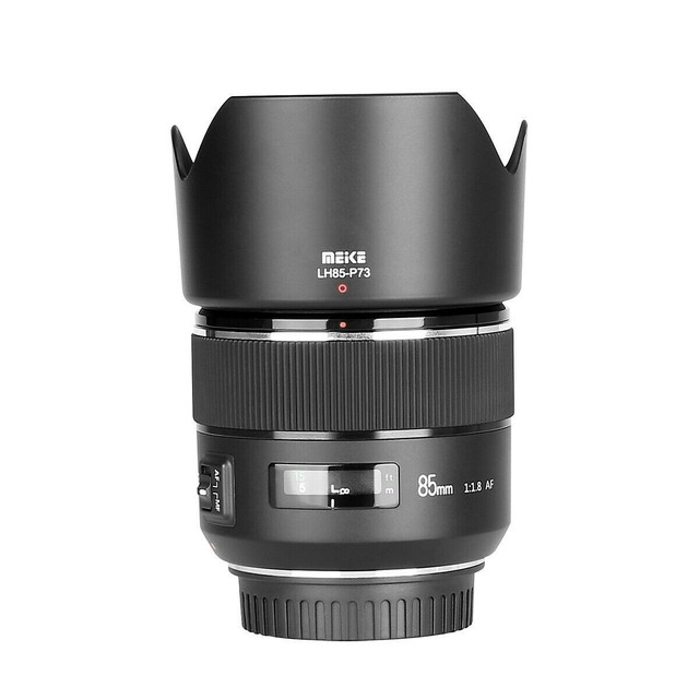 Meike 85mm F1.8 Autofocus DC Full-frame Lens, Compatible with EF Mount Cameras.