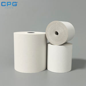 Rouleau de papier thermique premium sans BPA 57x40mm 55gsm pour caisse de magasin de proximité, noyau solide 57mm - Product Image 1