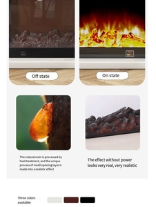 2024 mới bán buôn hiện đại đơn giản ánh sáng sang trọng ý tối giản TV Tủ lò sưởi trang trí sưởi ấm bằng đá cẩm thạch trắng lò sưởi - Product Image 6