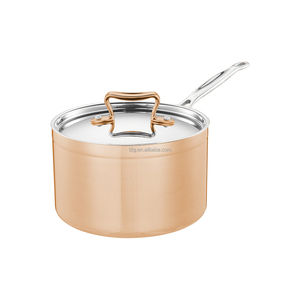 Olla para Caldo de Acero Inoxidable Triple de Diseño Clásico, Cuerpo Corto, Utensilios de Cocina Pulidos - Product Image 2