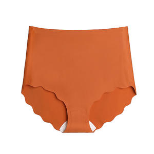 Vente chaude Qualité Glace Soie Sans Couture Respirant <span class=keywords><strong>Latex</strong></span> Taille Haute Plus La Taille Sous-Vêtements Coupe Haute Slip Femmes Culottes - Product Image 4