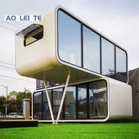 Maison conteneur préfabriquée moderne de luxe sur 2 étages Capsule Apple Cabin pour le tourisme de vie et le bureau