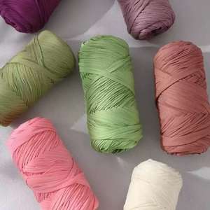 Tela Suave y Elástica de Trapillo Grueso para Tejer a Mano DIY, Bolsos a <span class=keywords><strong>Crochet</strong></span> para Principiantes, Ganchillo y Labores de Punto - Product Image 3