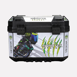 Boîte arrière universelle pour moto 45L & Bagages - <span class=keywords><strong>Top</strong></span> <span class=keywords><strong>case</strong></span> étanche en ABS pour les aventures de tourisme sportif, rénovation/mise à niveau - Product Image 5
