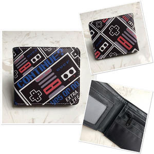 Cartera Corta de Cuero PU con Diseño de Videojuegos para <span class=keywords><strong>PS4</strong></span>, Impresión Colorida de Dibujos Animados, Cartera con Clip para Billetes y Tarjetas - Product Image 4