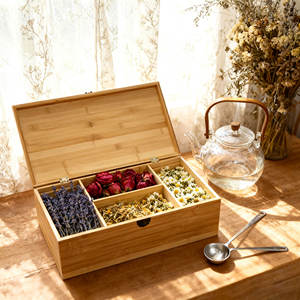 GL özel Logo bambu ahşap çanta çay oyuncak aracı aromaterapi saklama kutusu ambalaj için kilit kapaklı - Product Image 1