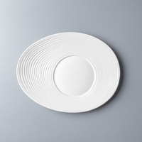 Assiettes de Luxe Créatives en Porcelaine Nordique de 12 Pouces, Vente en Gros d'Usine, Vaisselle en Céramique pour Restaurants