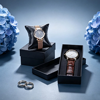 Boîtes à montres en papier de qualité supérieure, écologiques et personnalisées, avec couvercle et base à motif crocodile