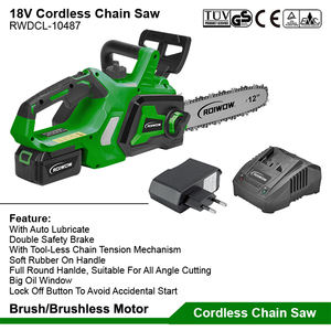 Mini scie à chaîne électrique 18V sans fil scies à main à batterie au Lithium outils de jardin 10/12 pouces bois arbres élagage tronçonneuses - Product Image 6