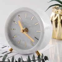 Moderne Wohnkultur Büro zu Hause Wohnzimmer Studie Tisch Highend Desktop-Uhr minimalist ischen Marmor Schreibtisch uhr
