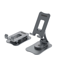 Commande en gros de pliants pliables à 360 degrés °   Support de tablette rotatif en aluminium, support de téléphone réglable pour achat en gros