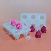 Hami Meloen mango 3D Frambozen siliconen mal, Drakenvrucht boom ijs siliconen mal, Gebruikt voor het bakken van mousse cake