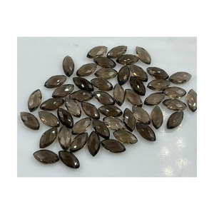 Quartz fumé naturel Marquise Briolette perles 7x14mm brin de pierres précieuses en vrac - Product Image 2