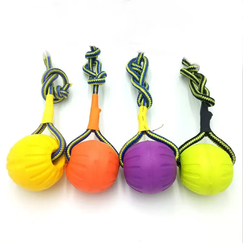 Hondenbal Originele Fabriek Voor Eva Foam Pet Ball Speelgoed Met Touw Glifmeey Natural Eva