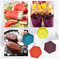Ensemble d'outils de crème glacée en silicone respectueux de l'environnement Porte-goutte sans gâchis et support de plateau de cône de Popsicle pour les enfants