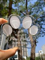 Recuerdos Decorativos de Acrílico Transparente Grabados y Personalizados de Fábrica para Perros y Gatos, para Dueños de Mascotas