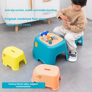 Sgabello per Bambini a Forma di <span class=keywords><strong>Elefante</strong></span>, Set di Sgabelli Antiscivolo in Plastica per Bagno, Lavabo, Vasino, Cucina - Product Image 2