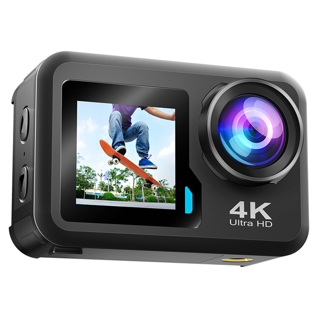 4K 60FPS UHD Waterproof Action Sports Camera with WIFI & EIS for Diving Motorcycle Vlogging Features Recording Function