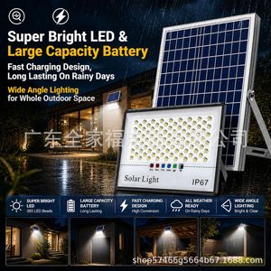 Projecteur solaire 12V LED en alliage d'aluminium, montage mural extérieur pour l'éclairage de jardin, villa, ferme - Product Image 4