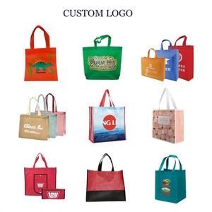 Sacs de courses réutilisables en tissu non tissé avec logo personnalisé, sacs cadeaux colorés, sacs fourre-tout non tissés pour promotions - Product Image 4