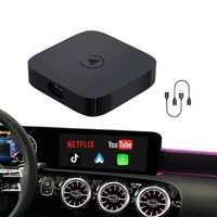 Adaptateur Carplay sans fil d'approvisionnement d'usine 2 en 1 boîte de diffusion de voiture multimédia USB Carplay Dongle pour Android et jeu de voiture