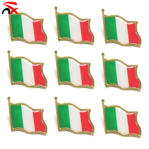 Épinglette en émail avec drapeau national italien, épinglette en métal avec drapeau italien, épinglette italienne pour costume, veste, sac à dos, chapeau - Product Image 1