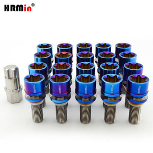 HRMin Ti-6Al-4V tête Torx rondelle flottante boulon de roue <span class=keywords><strong>antivol</strong></span> boulon en titane M12 * 1.5*28mm avec <span class=keywords><strong>clé</strong></span> en titane pour voiture de course - Product Image 4