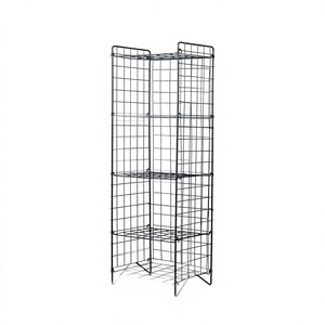 Estantería Abierta de Acero Inoxidable de 5 Niveles - Duradera, Portátil, Moderna, No Plegable, Independiente, para Dormitorio y Oficina en Casa - Product Image 1