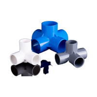Raccords et accessoires pour tuyaux d'alimentation en eau Mingde PVC 25mm 50mm, surface lisse, 3-6 voies, à angle droit, résistants à la corrosion, garantie 3 ans