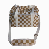 Geruite Stof Thermisch Geïsoleerde Picknick Koeltassen Herbruikbare Koeltas Voor Strandreizen Picknick, Een Leuk Cadeau