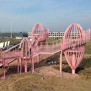 Su misura per esterni punti panoramici struttura in acciaio edifici a forma speciale per la ristrutturazione di costruzioni vecchie strutture in acciaio - Product Image 1