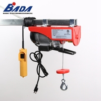 Nouvelle mini grue électrique à câble métallique 460W 4.1A 100/200/150/300/125/250kg 12/6m pour hôtels