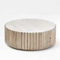 Table basse en bois de pin recyclé de style moderne du milieu du siècle, meubles organiques, méga gris, rotin, verre, salle à manger, service à thé, salon