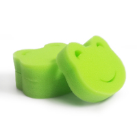 Éponge de bain en mousse pour enfants, éponge de bain en maille avec forme de grenouille, haute qualité