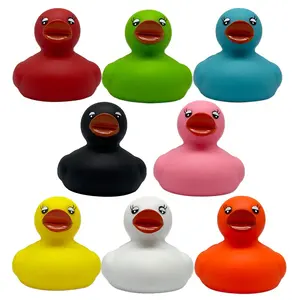 Duck Duckduck Custom Logo Plain Bulk 2 Inch 5cm PVC Wholesale Green Blue Orange Plastic Bathtub Squeaky Yellow Bath Duck Toys Rubber Duck